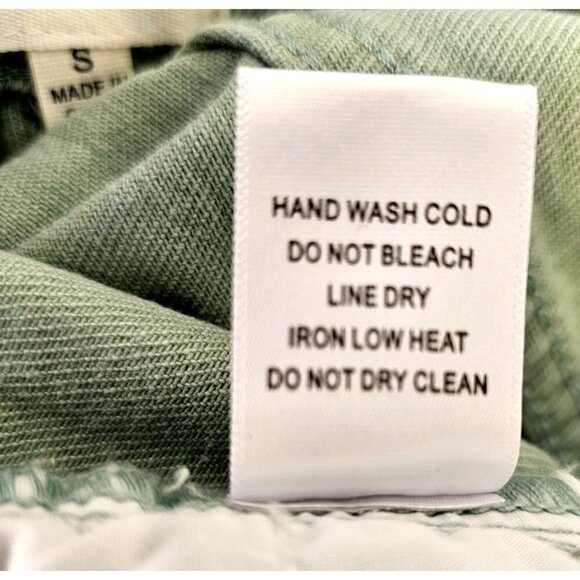 Dance&Marvel Teal Denim Skirt Distressed Asymmetric Hem Full Zip Womens S NEW - Picture 5 of 7